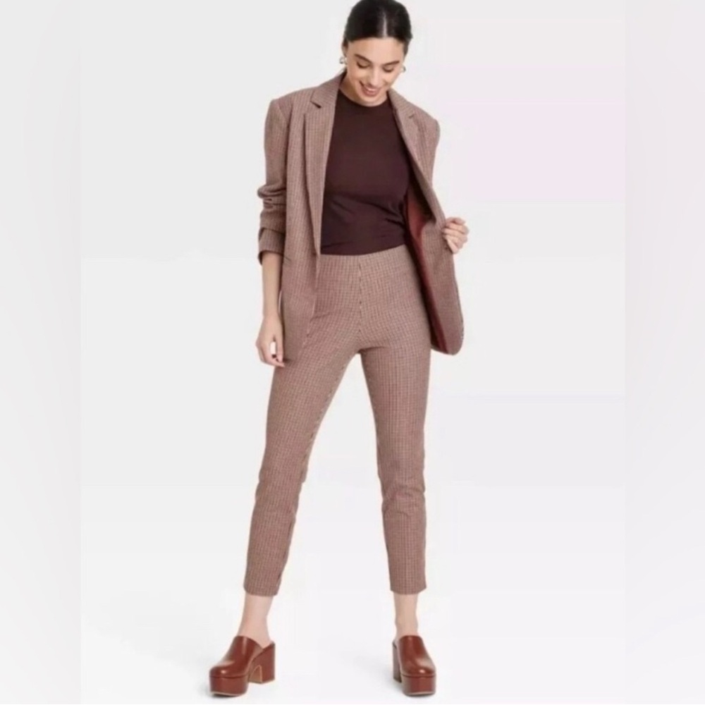 NWT A New Day Skinny Ankle Plaid Pants